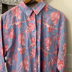 Lily like button down monkeys key west xl